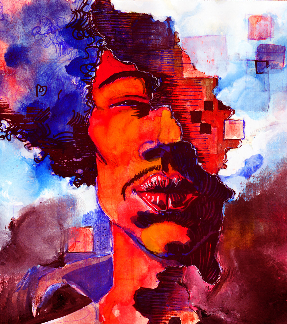 Ritratto di Jimi Hendrix
